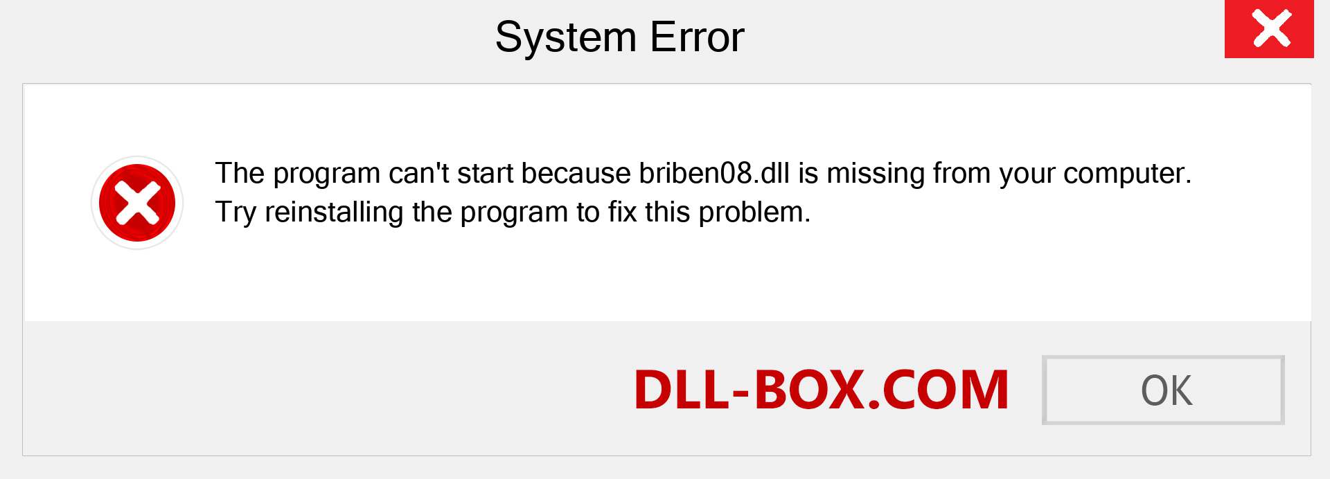  briben08.dll file is missing?. Download for Windows 7, 8, 10 - Fix  briben08 dll Missing Error on Windows, photos, images
